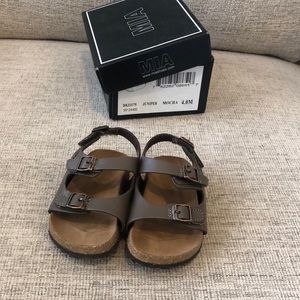 MIA, Juniper, Mocha. Size 4.0 infant sandals
